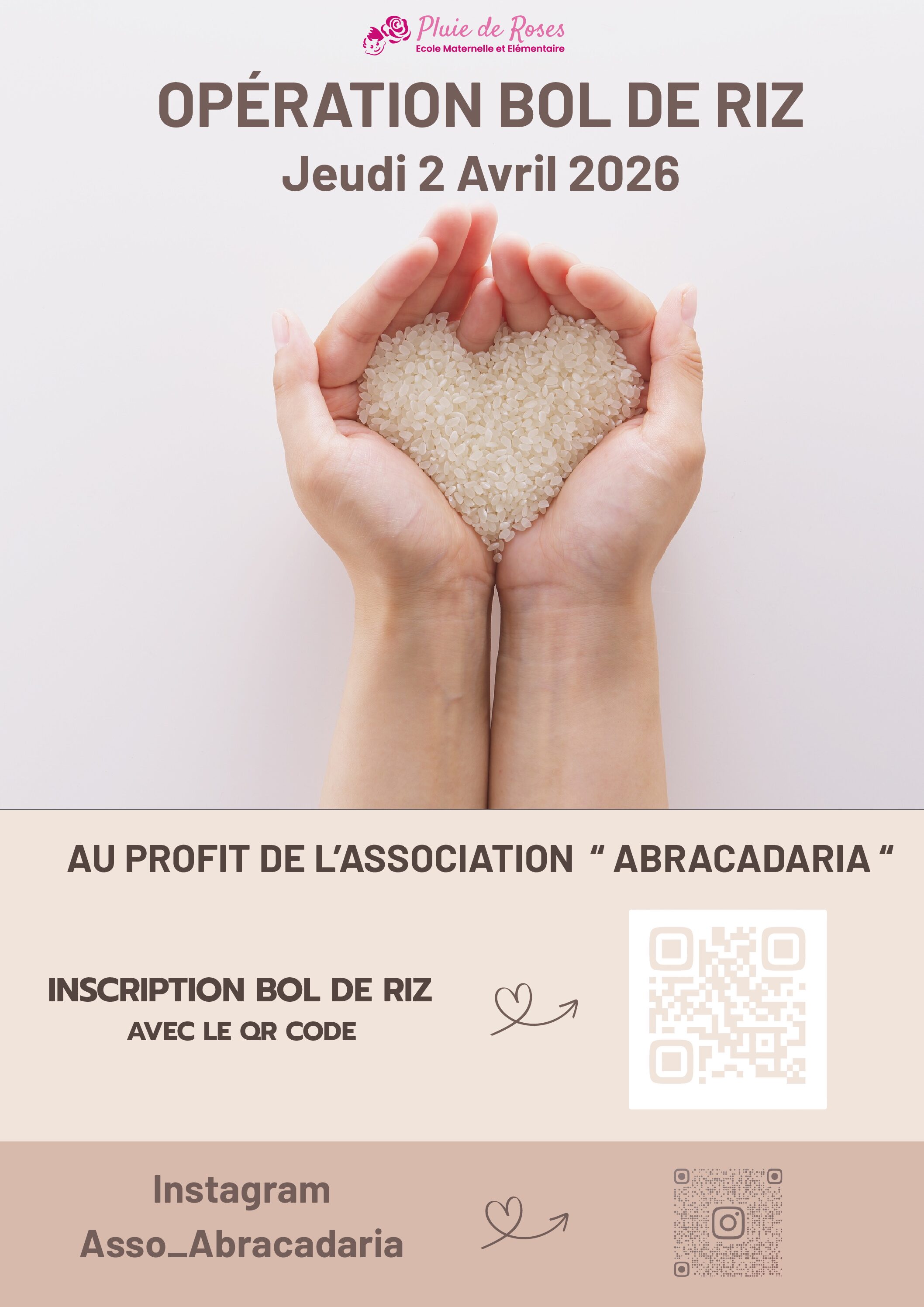 Bol de riz solidaire – Jeudi Saint 2 avril 2026